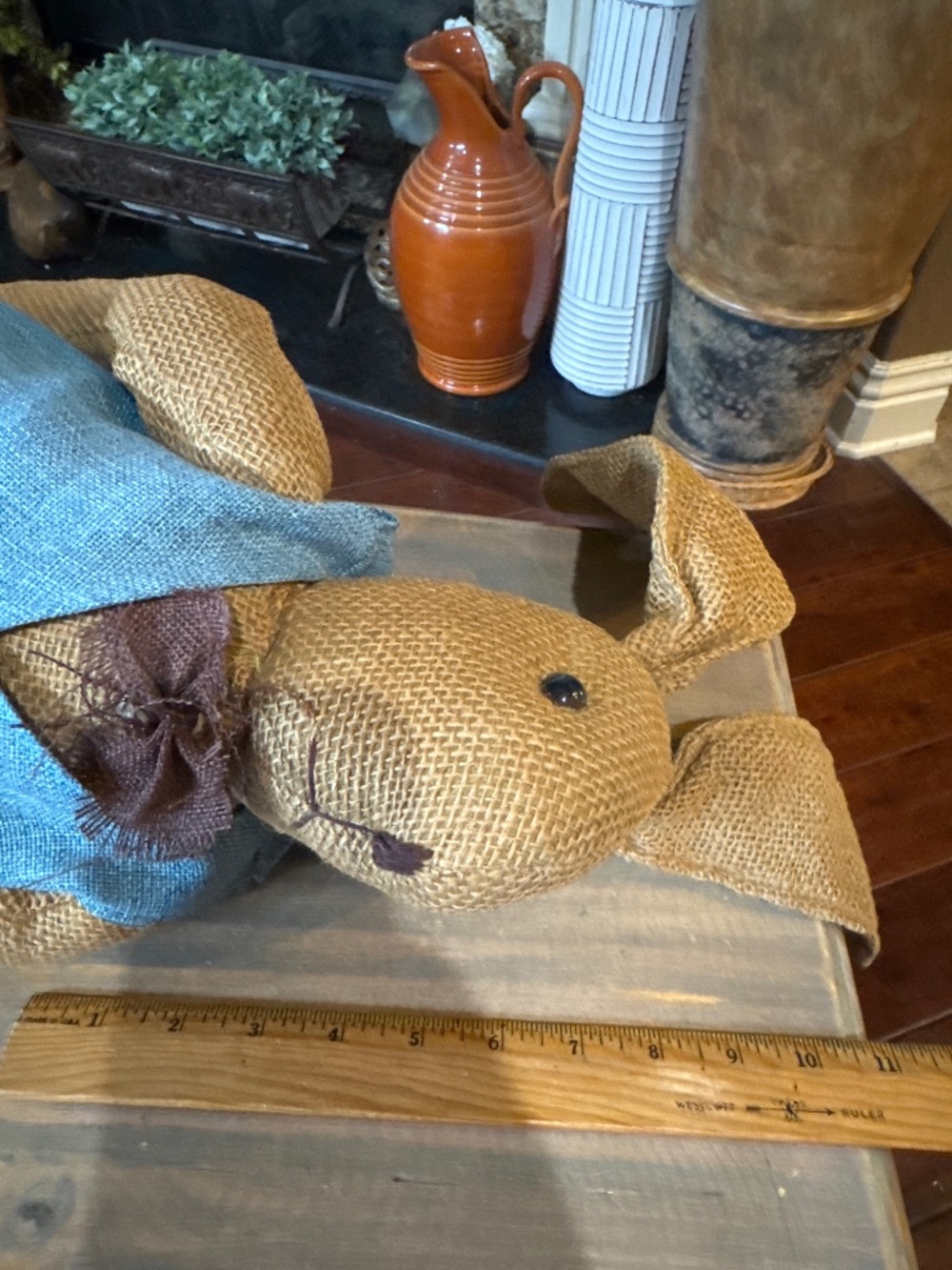 2 feet tall 70’s burlap bunny. - Picture 10 of 13